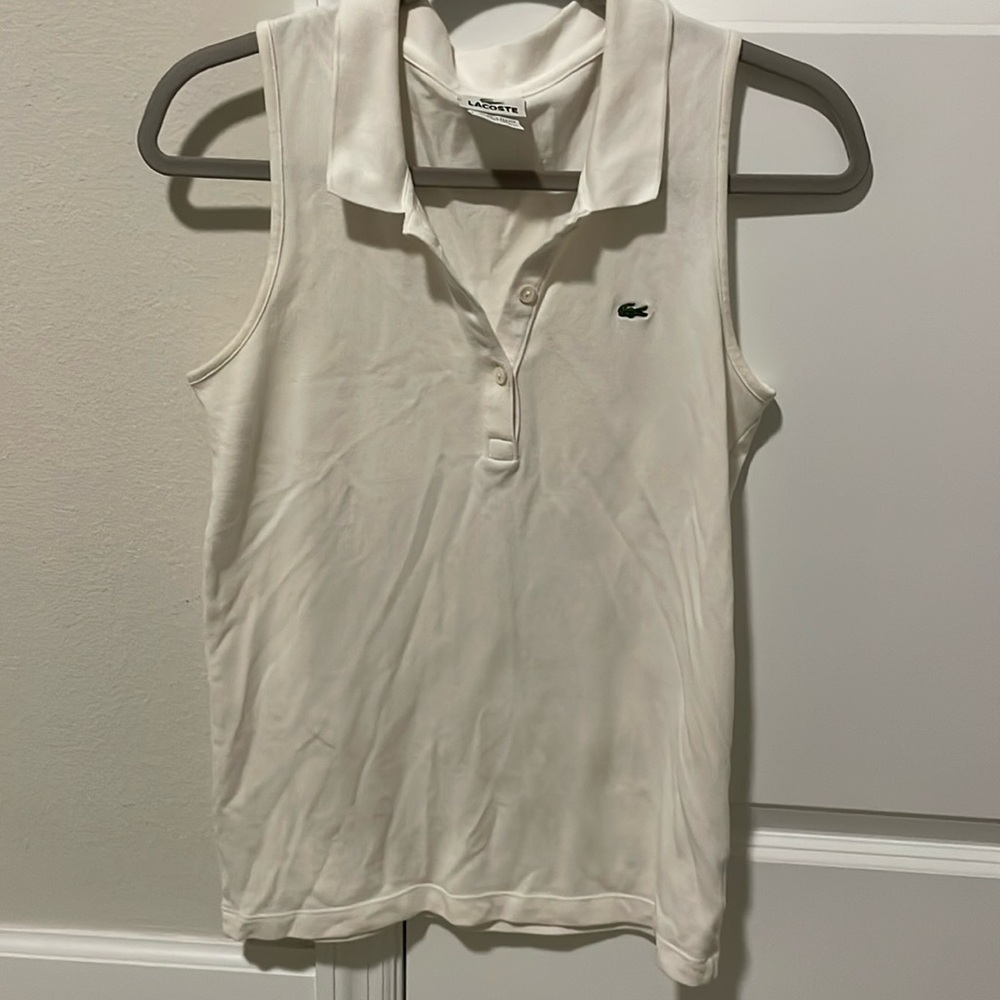 Lacoste white button up